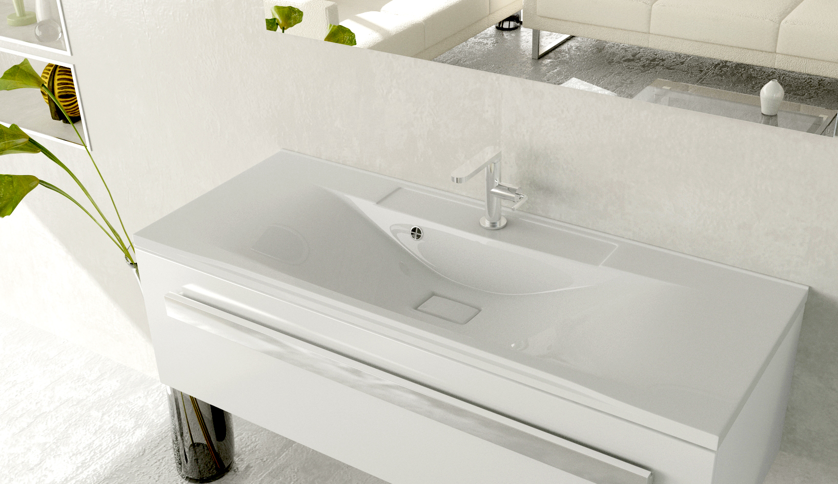 Раковина Andrea Elen 1200, 120x45