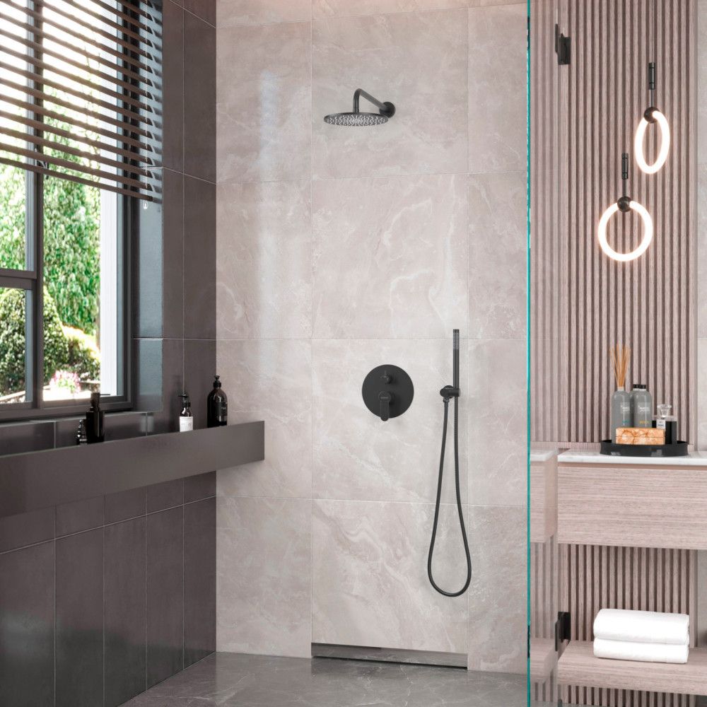 Душевой комплект Berges Ventas 2R Black, 073004