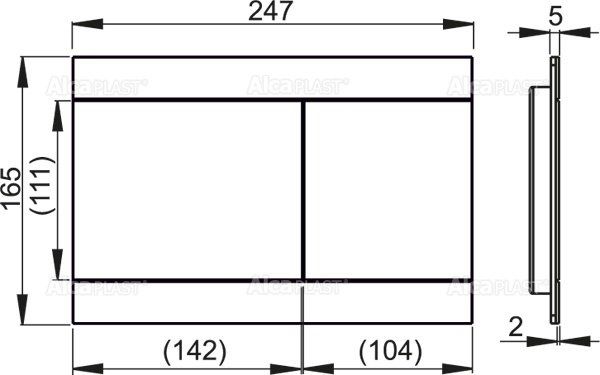 Кнопка управления Alcaplast, FUN