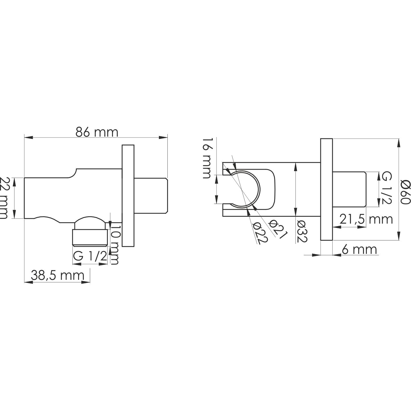 Подключение шланга WasserKRAFT, A148