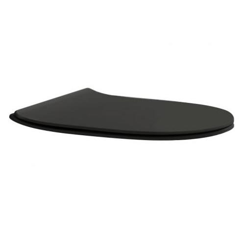 Сидение и крышка черное матовое Scarabeo Moon, 5530B49