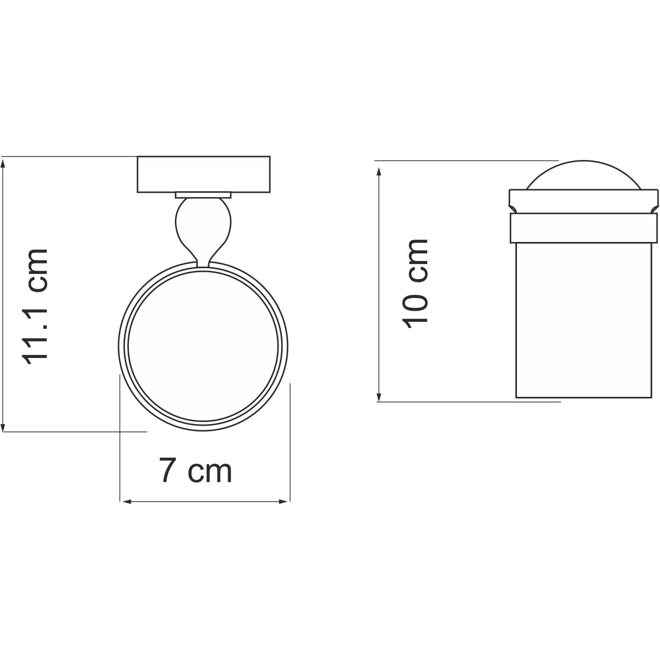 Подстаканник одинарный WasserKRAFT Regen, K-6928