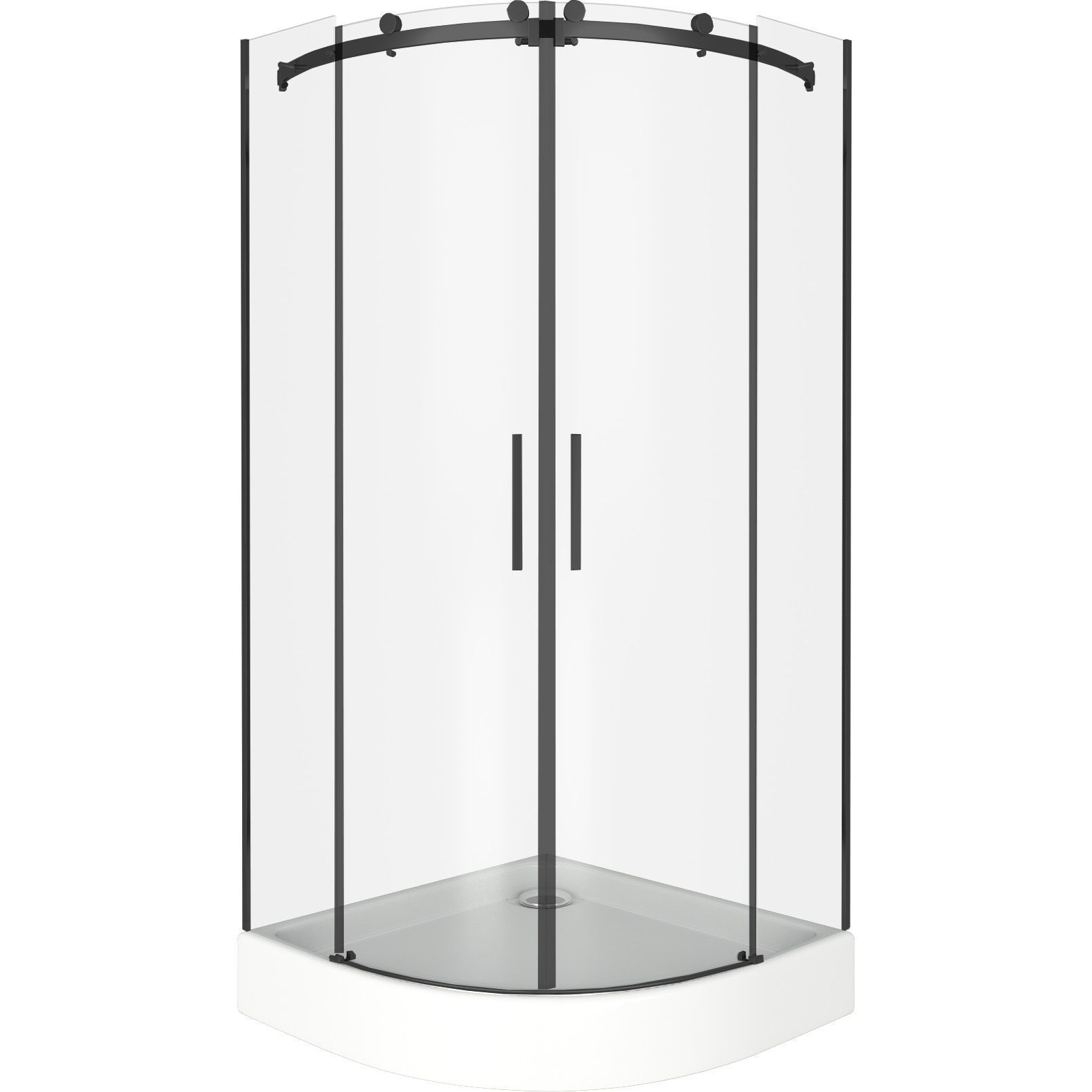 Душевой уголок Good Door Galaxy Black R-TD-90-C-B