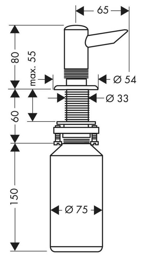 Диспенсер для жидкого мыла Hansgrohe, 40418800