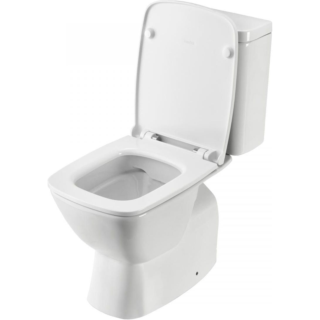 Напольный унитаз Santek Нео Rimless, 2 режима, тонкое сиденье дюропласт Soft Close, 1.WH30.2.418