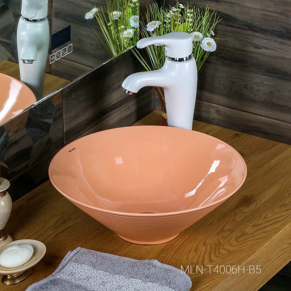 Раковина Melana MLN-7020-B5 (персиковая), 7020-B5-806