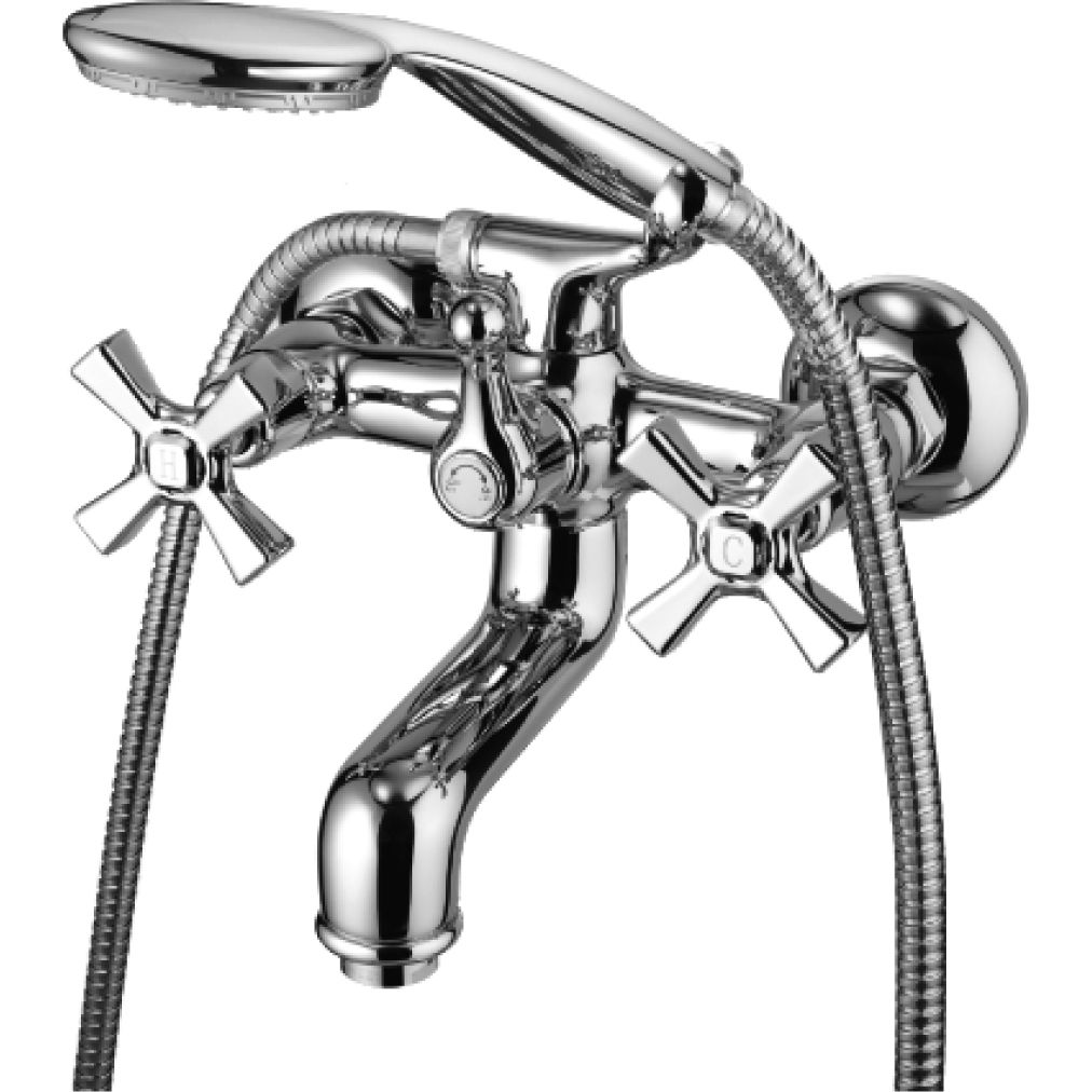 Смеситель для ванны с коротким изливомхром Lemark Benefit, LM2502C