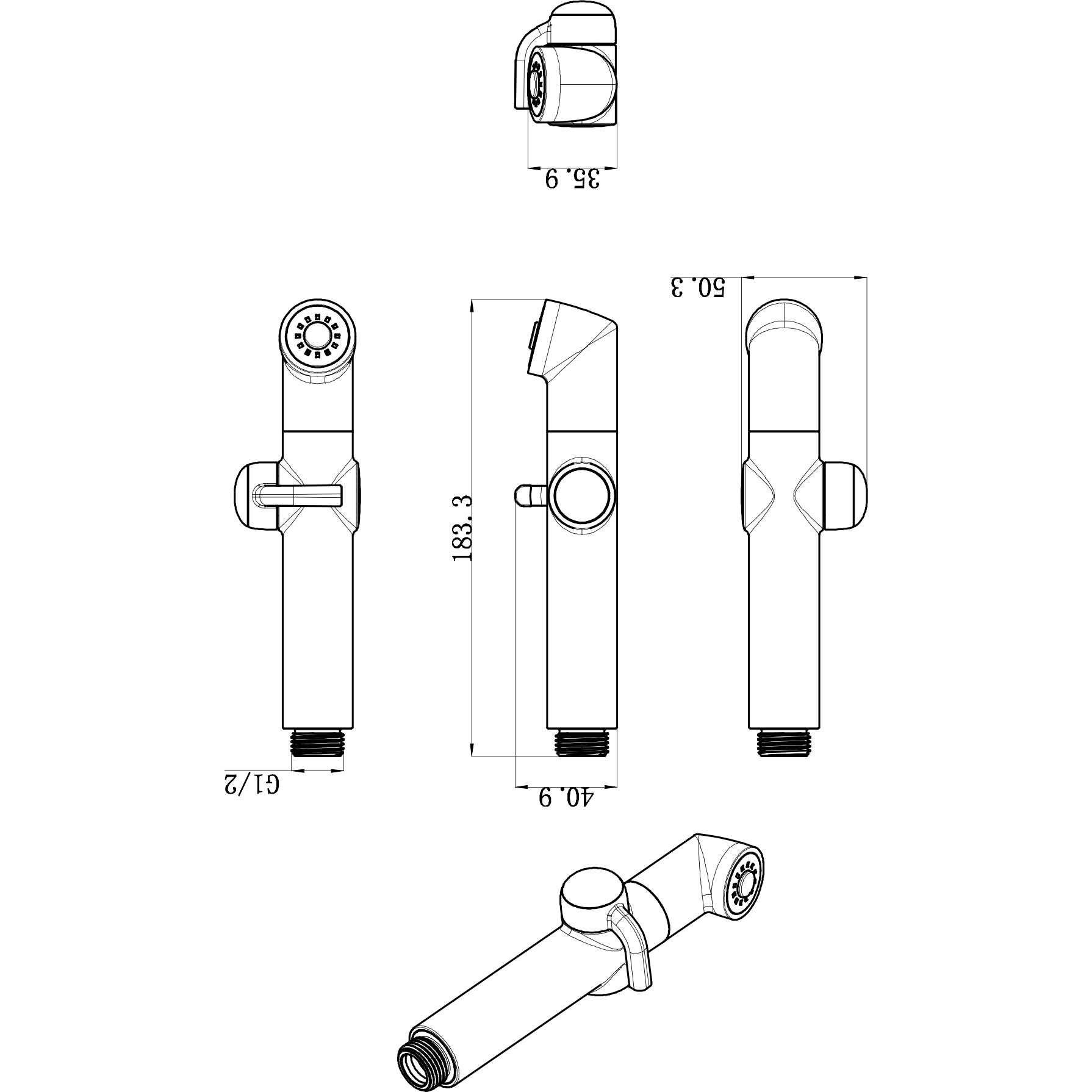 Комплект для биде Lemark, LM8092C