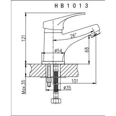 Смеситель для раковины Haiba HB1013