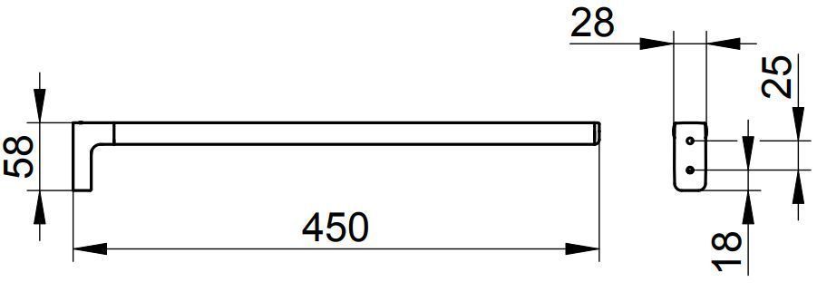Полотенцедержатель Keuco Moll, 12720010000