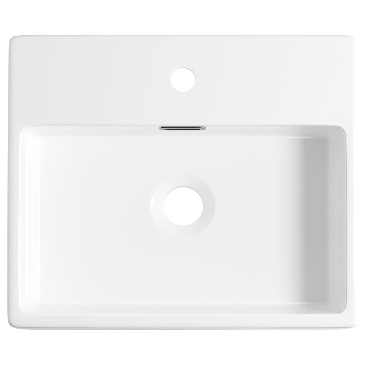 Накладная или настенная раковина Wellsee Graceful Pro 43x36, 150901000