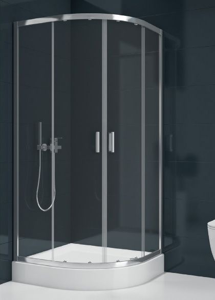 Душевой уголок полукруглый New Trendy Suvia с поддоном 90x90