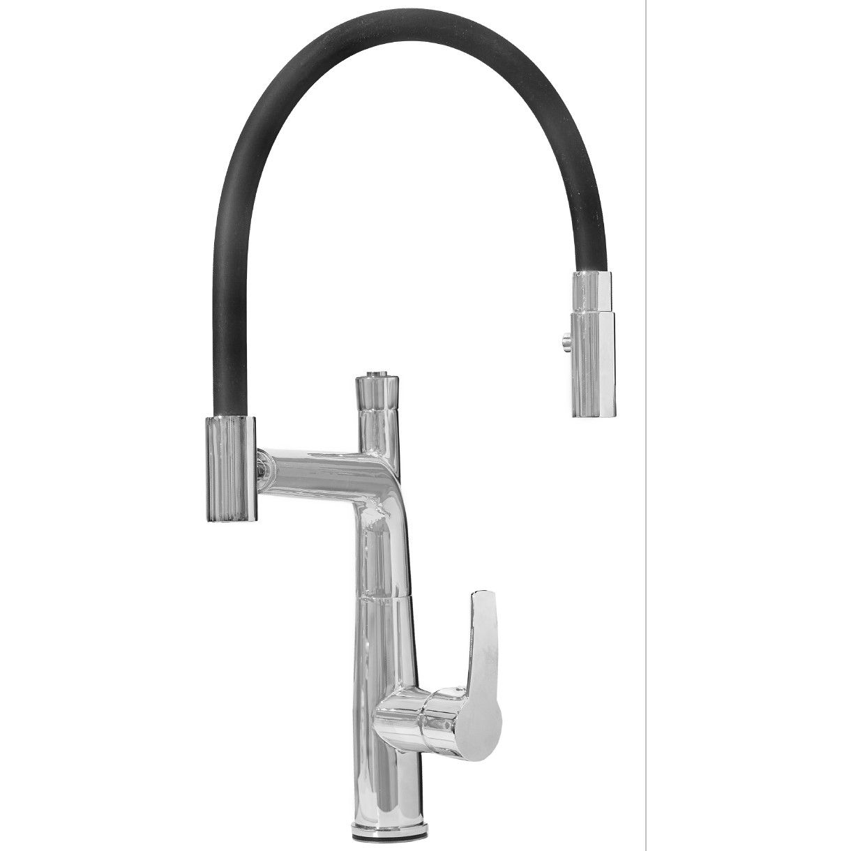 Смеситель для кухни с поворотным и дополнительным гибким изливами Ahti Kemi, KM803021