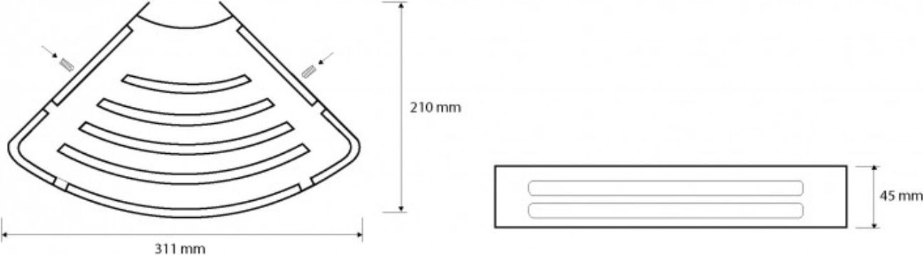 Угловая мыльница Bemeta Cytro, 102308061