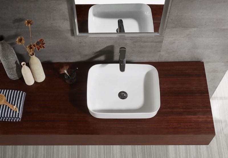 Накладной умывальник Bravat Source 50x39, C22250W