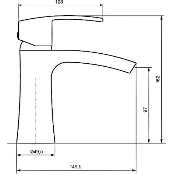 Смеситель для раковины Ahti Mikkeli, MK201001