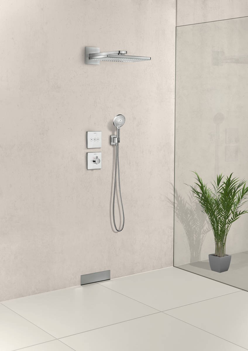 Выход на ручной душ Hansgrohe Fixfit Porter Square с держателем, 26486000