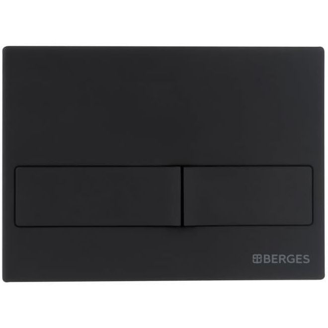 Комплект Berges Novum, кнопка L5 Soft Touch черная, унитаз Mascon Rimless, сиденье Toma Slim, 043217