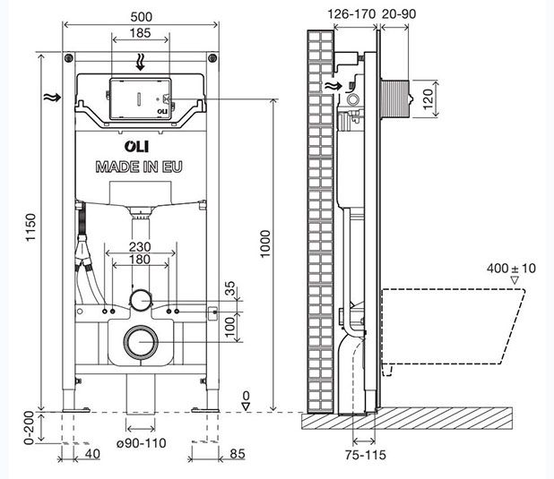 Инсталляция OLI OLI120 Olipure, 135980