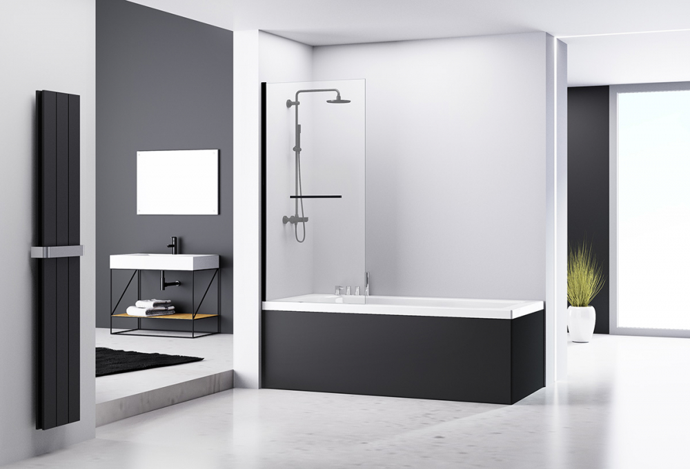 Шторка на ванну Abber 80x140, AG70080B