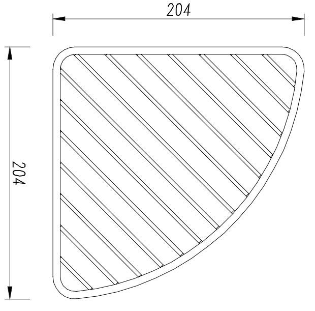Угловая полка-корзина Omnires Uni, UN10330CR