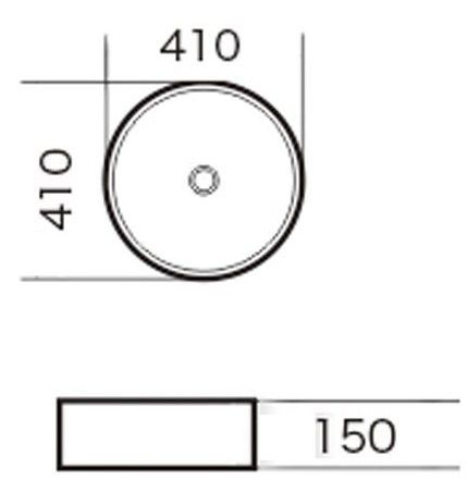 Умывальник накладной Grossman 41x41, GR-3013