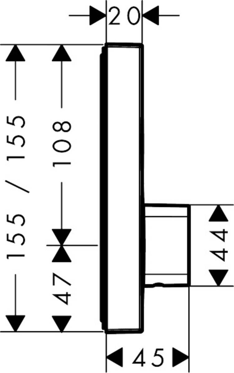 Смеситель скрытого монтажа Hansgrohe ShowerSelect для 2 потребителей, 15768000