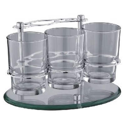 Полка для зубных щеток с 3 стаканами Ledeme L106