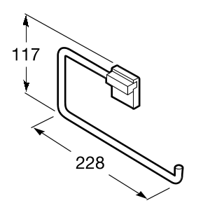 Держатель туалетной бумаги Roca Rubik, A816847001