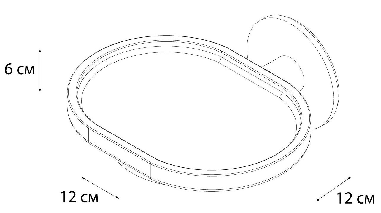 Мыльница Fixsen Round, FX-92108