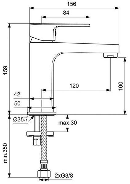 Смеситель для раковины Ideal Standard Cerafine D, BC553AA