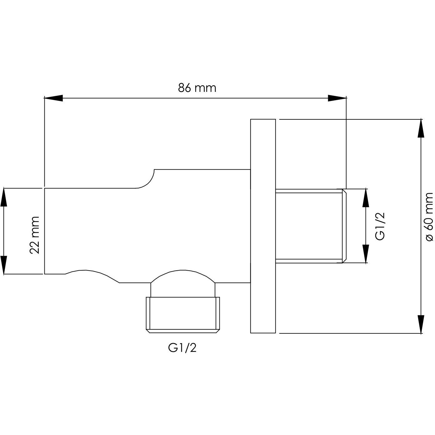 Подключение шланга WasserKRAFT, A083