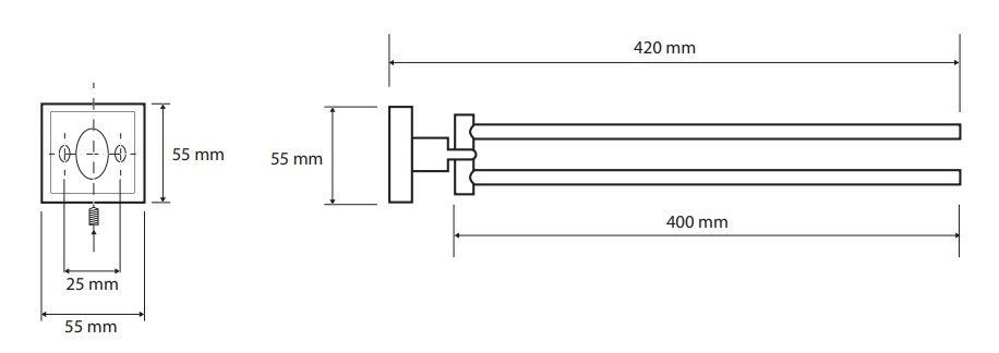 Полотенцедержатель двойной поворотный Bemeta Beta, 132204191
