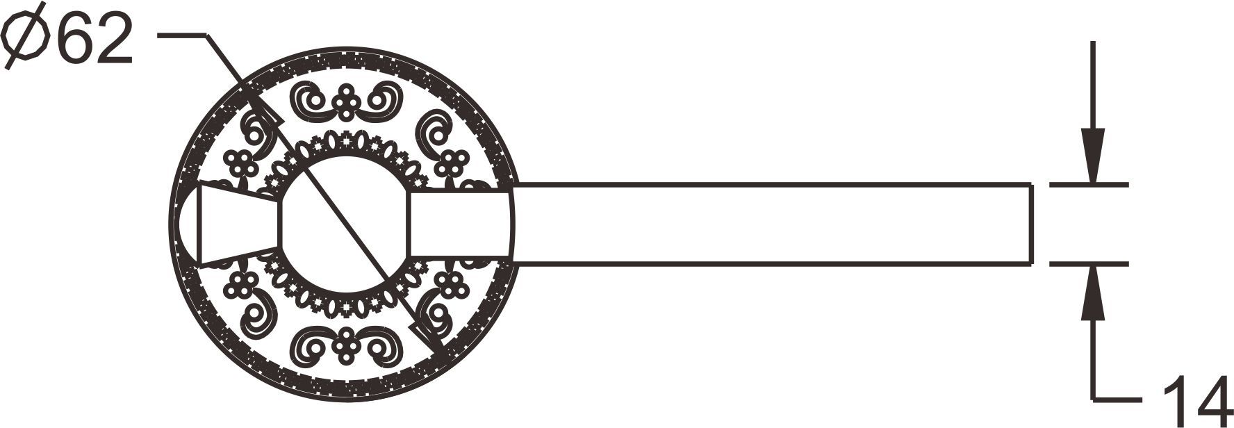 Стакан с держателем Rose, RG1012Q