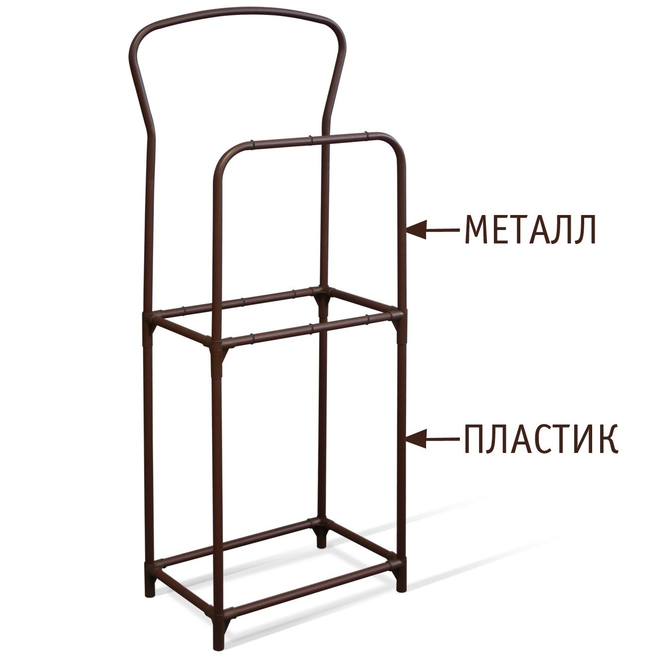 Вешалка для костюма Sheffilton SHT-SUR3 коричневый муар/коричневый, 189701