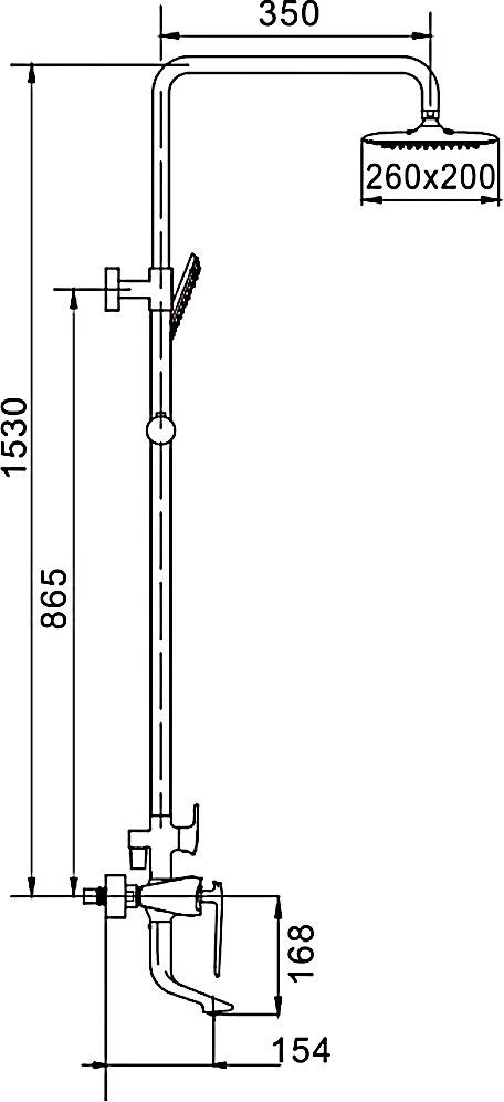 Душевая система Rose, R1336H