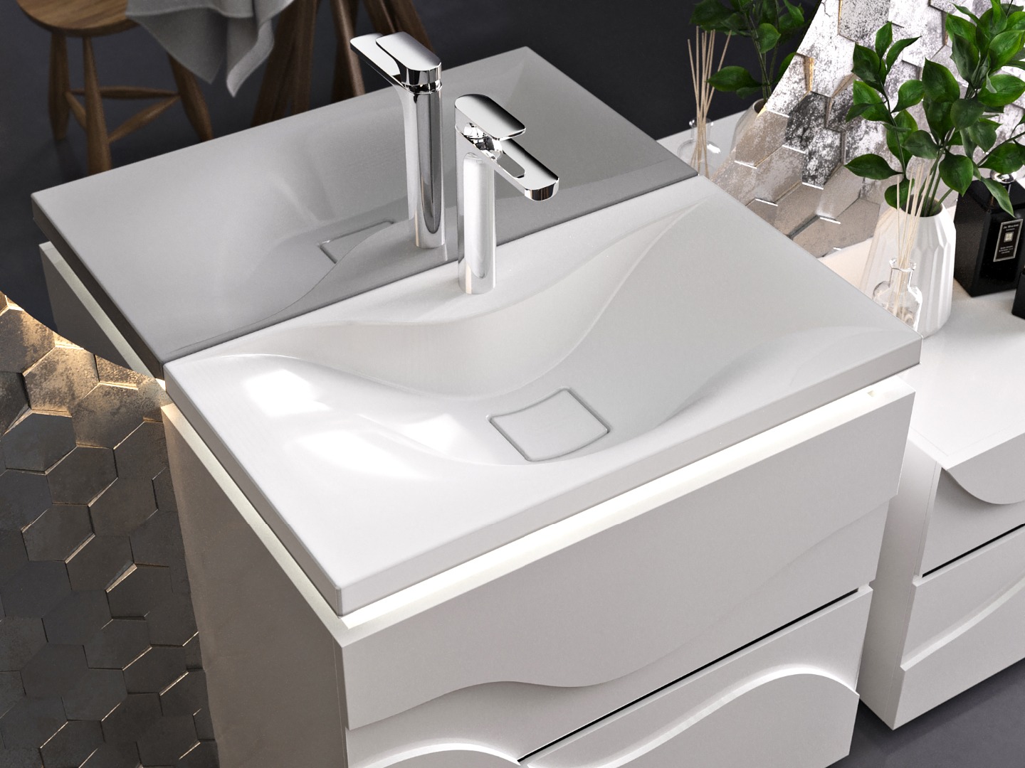 Раковина Andrea Family 800, 80x44.5