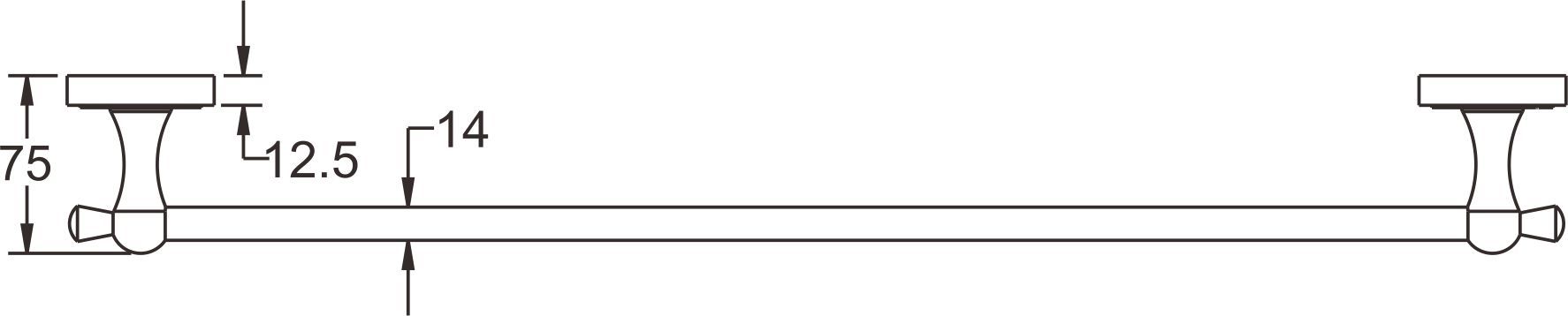 Полотенцедержатель Rose, RG1017Q