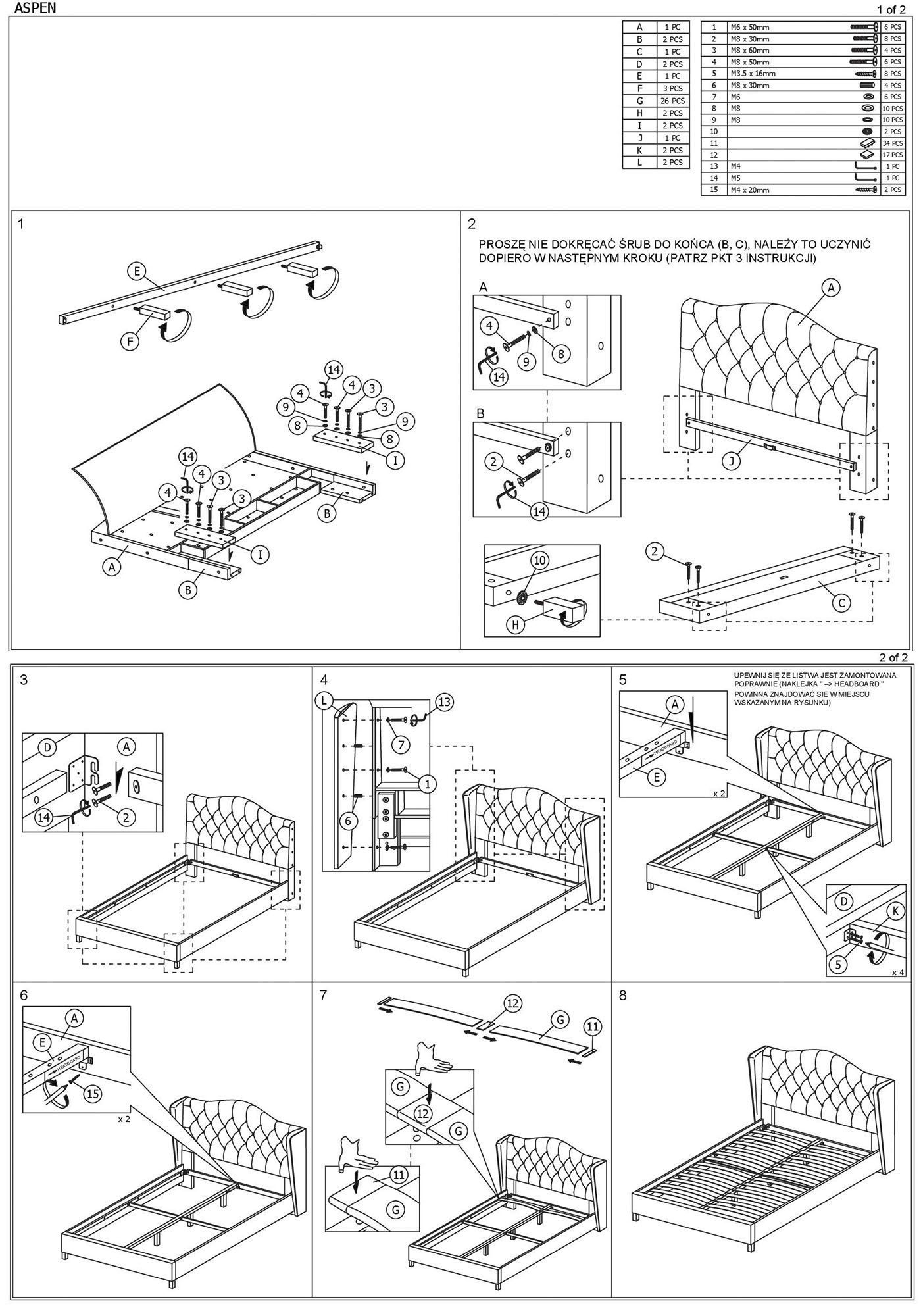 Кровать Signal Aspen Velvet серый 160/200, ASPENV160SZD