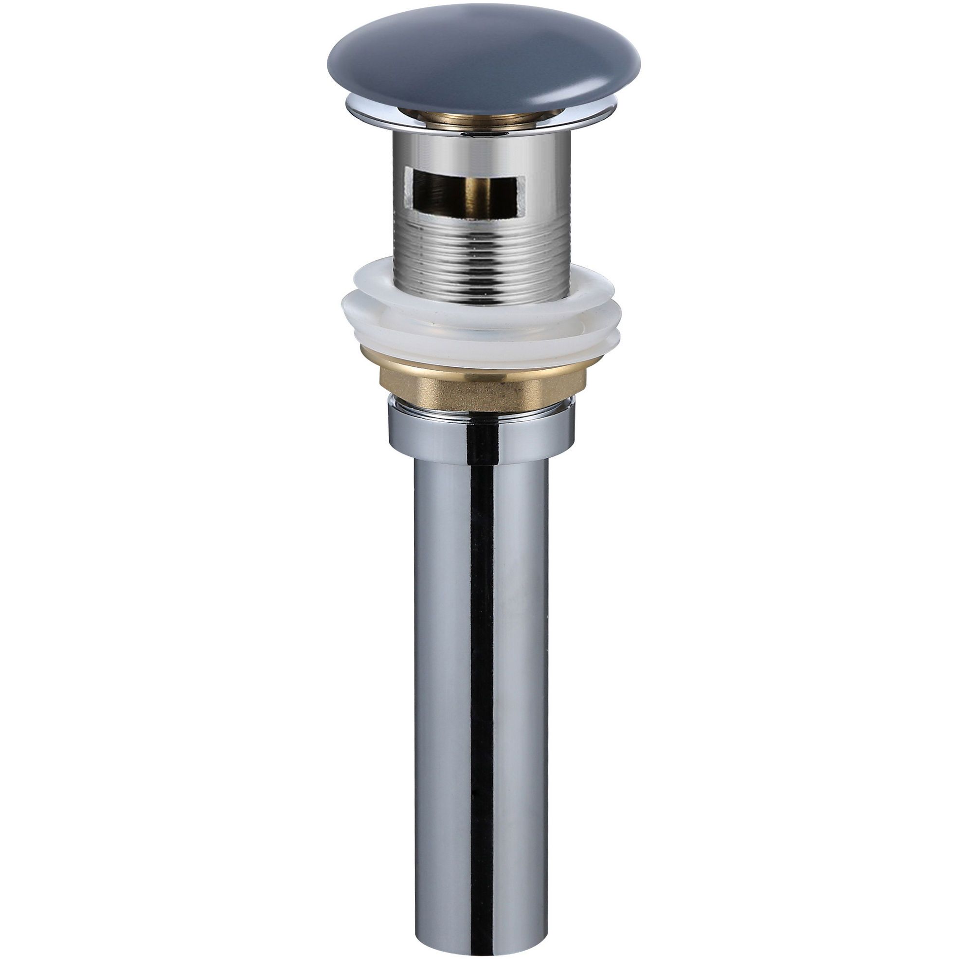 Донный клапан для раковины WeltWasser WW PP MT-GR серый матовый