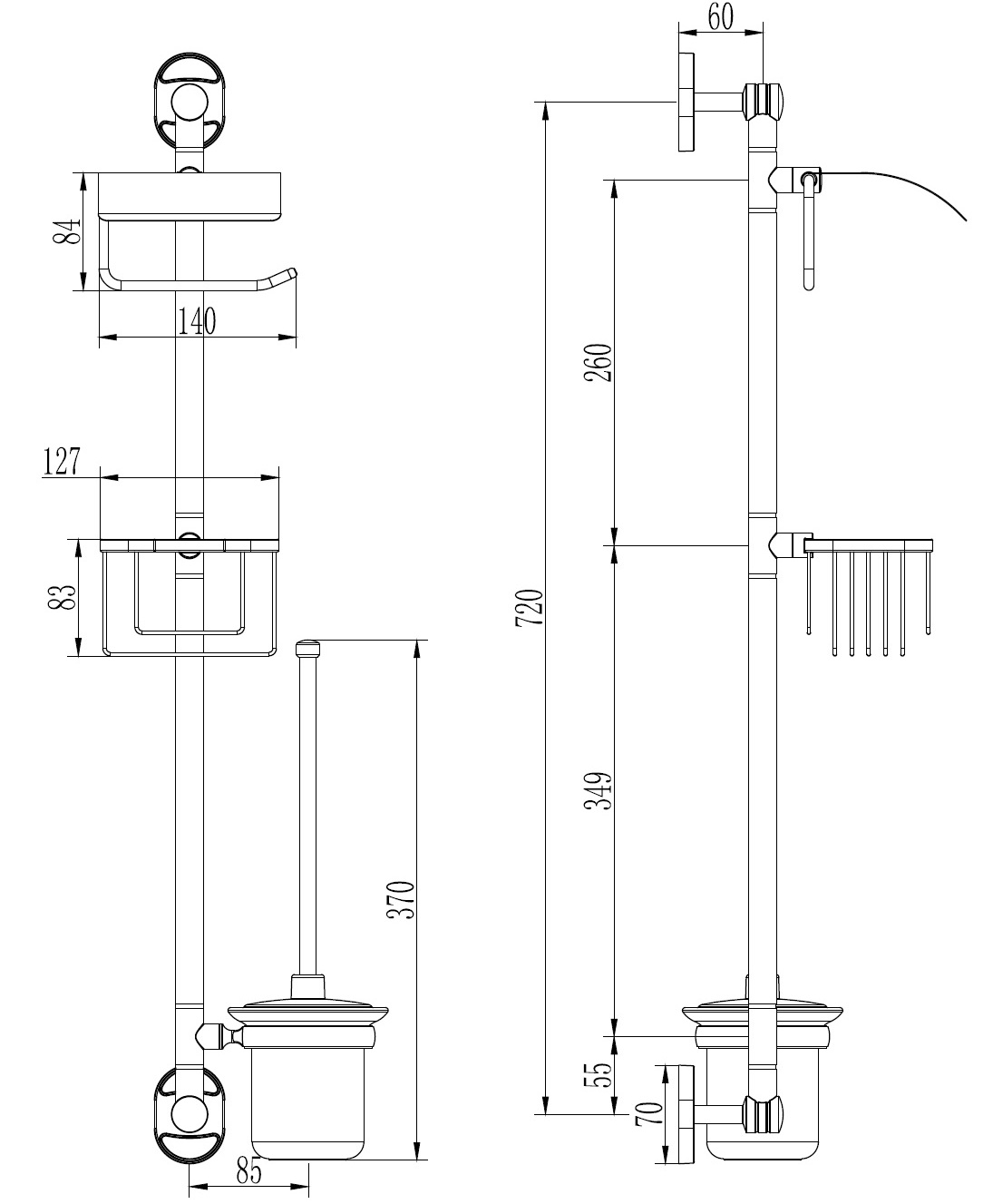 Стойка многофункциональная Ledeme L1926