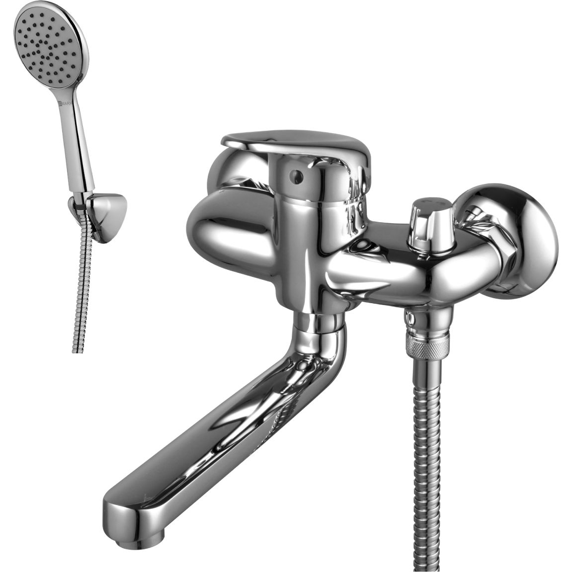 Смеситель для ванны с поворо. плоским изливом 172 мм Lemark Luna, LM4114C