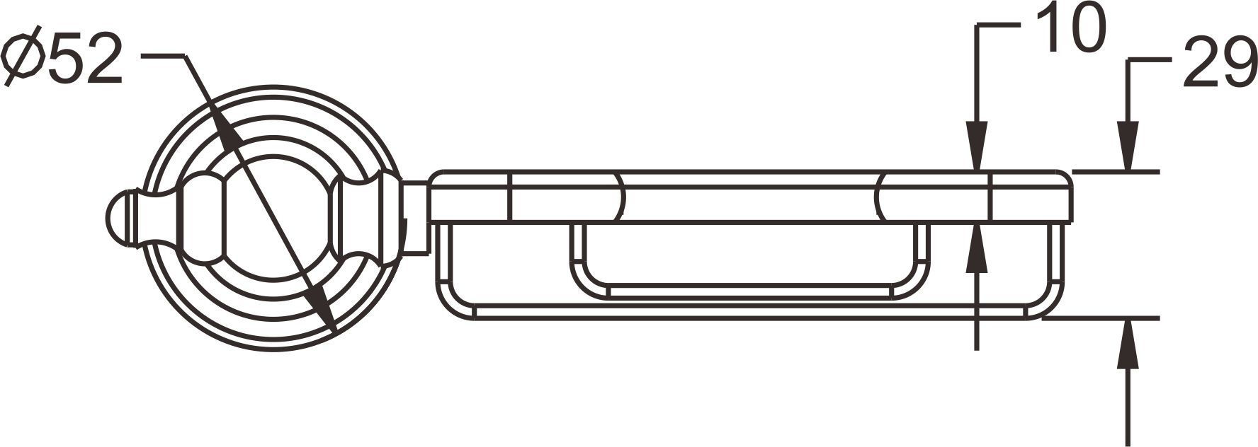 Мыльница Rose, RG1104Q