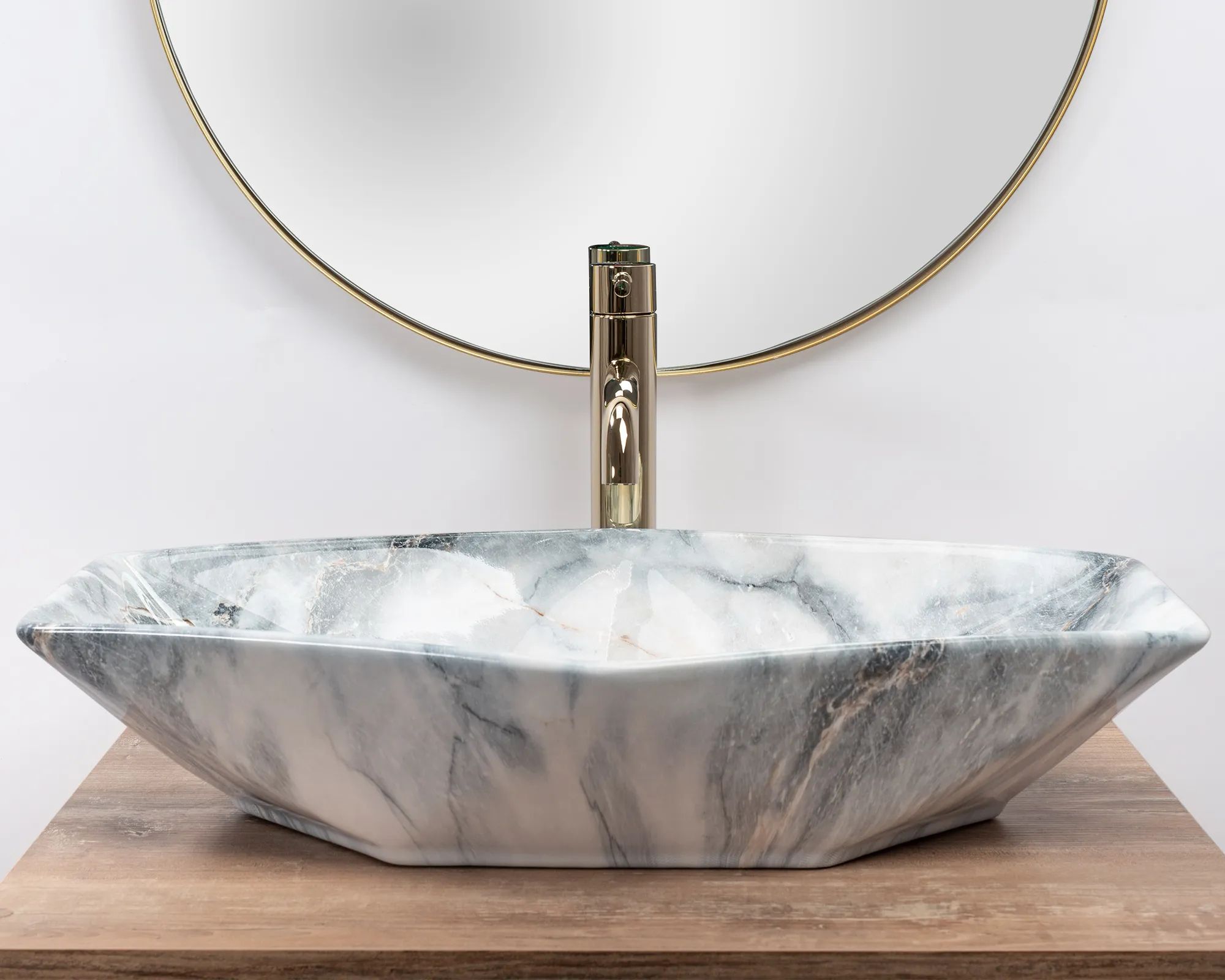 Умывальник Rea Vegas Granit Shiny 57x37, REA-U5602