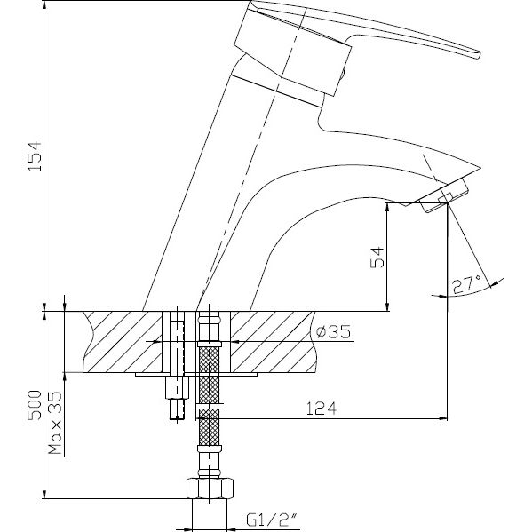 Смеситель для раковины Haiba HB1006