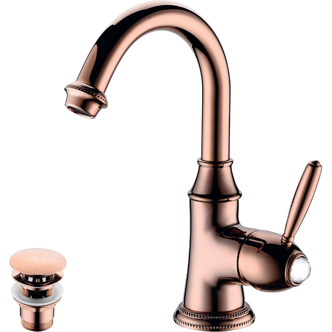 Смеситель для умывальника с поворотным изливом Lemark Spark, LM6707RG