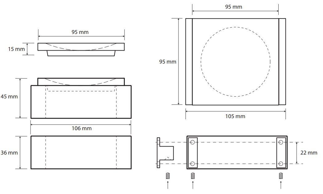 Мыльница настенная черная Bemeta Gamma, 145408312