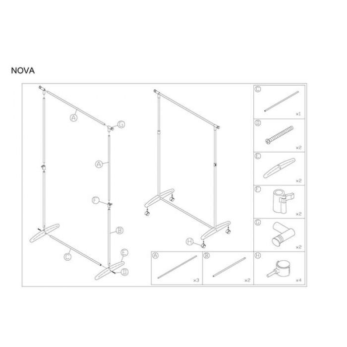 Стойка для одежды Signal Nova, NOVAG