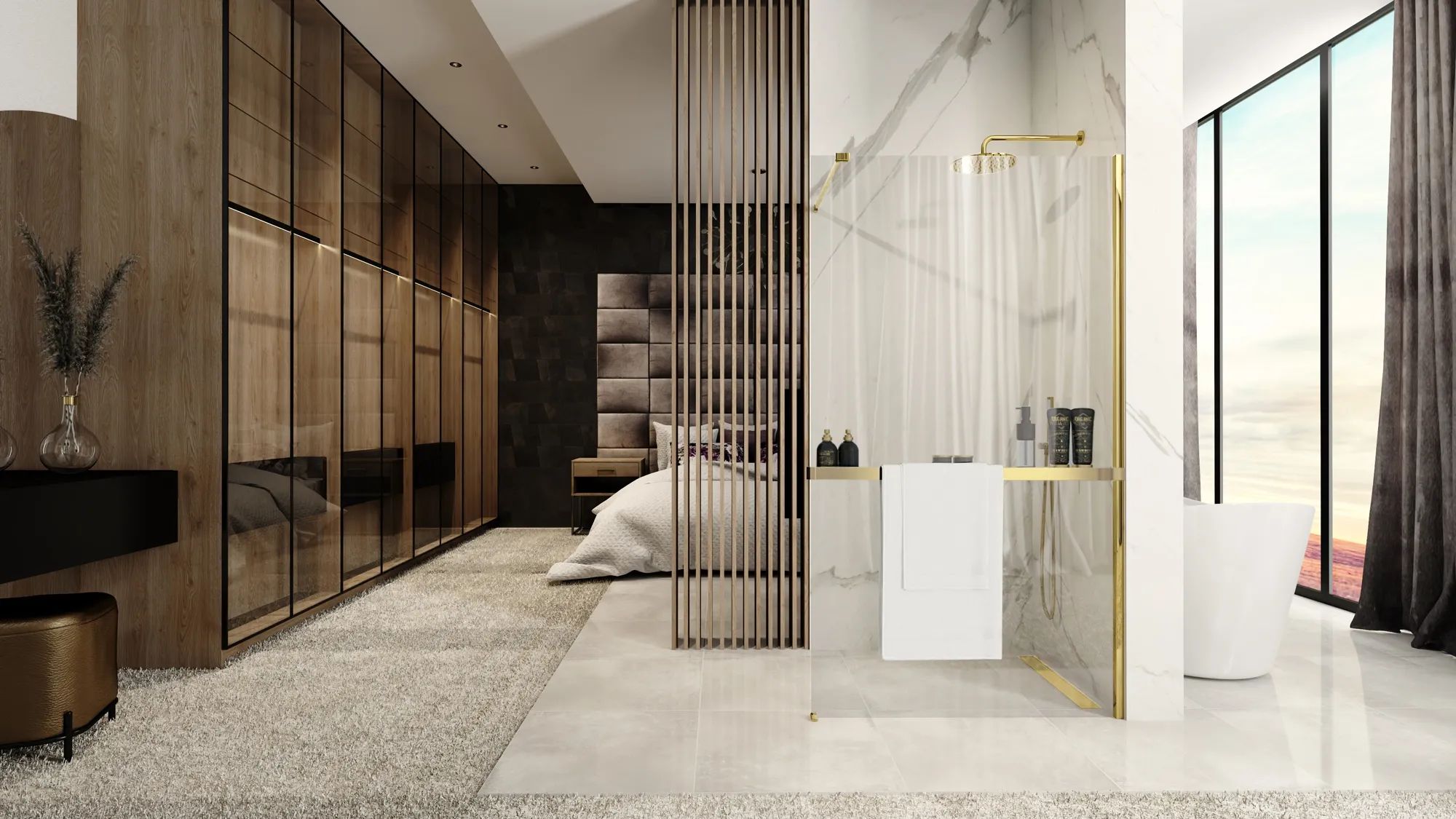 Полка Rea Evo Gold, HOM-00653