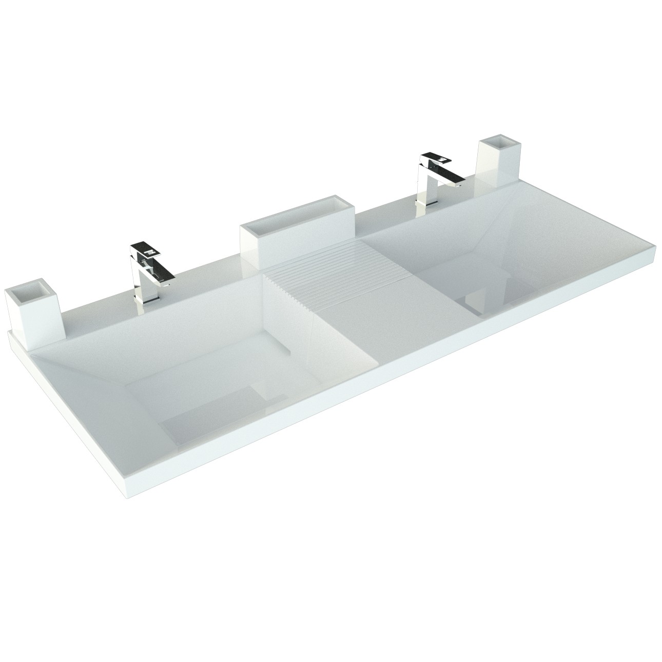 Раковина Andrea Sozvezdie 1200 со стаканами, 120x48